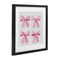 Stupell Industries Four Soft Pink Bows Framed Print Under Glass, design by Petal Prints Design